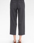 Cosy Drawstring Pant, Charcoal Pinstripe