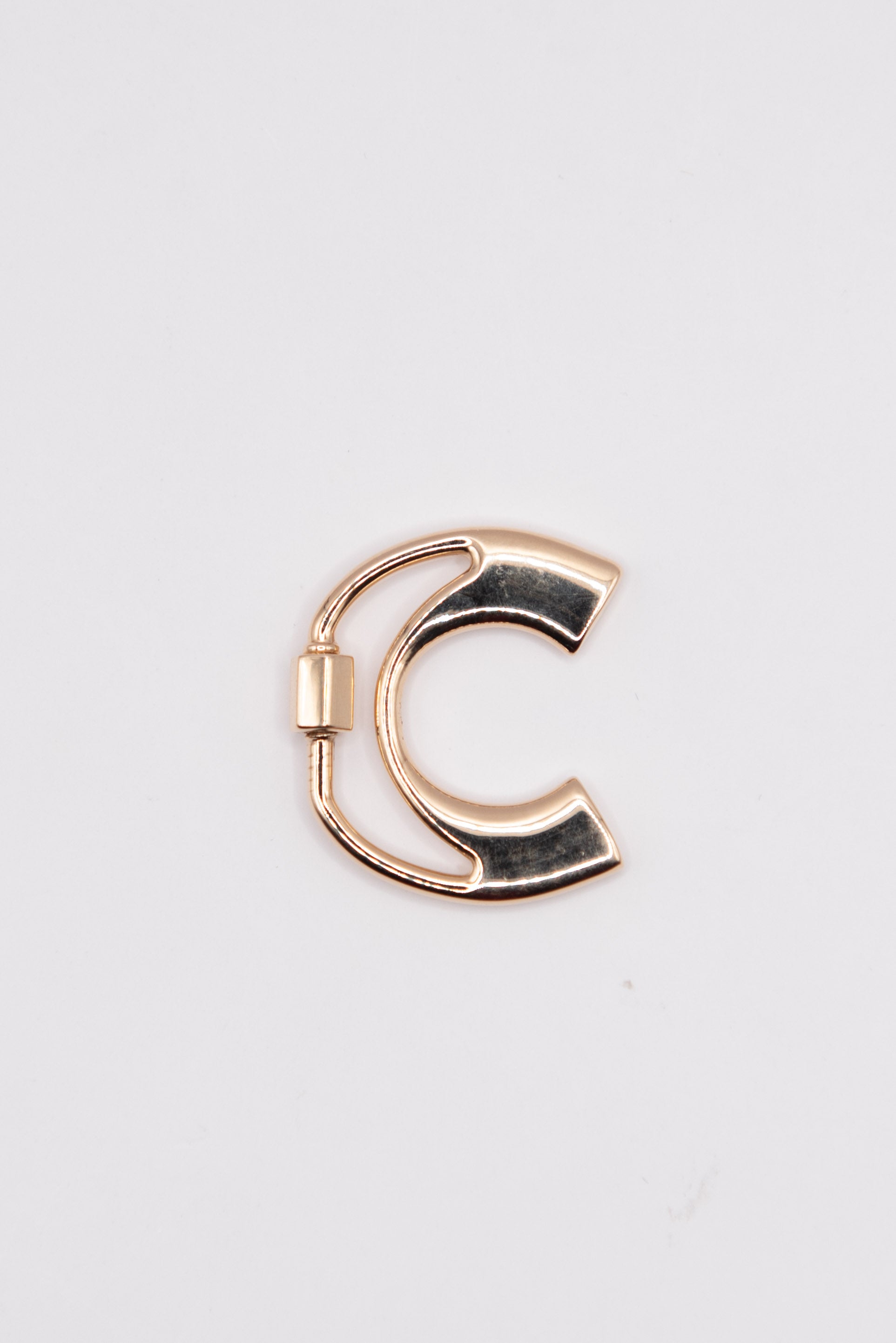 Letter Lock, Yellow Gold