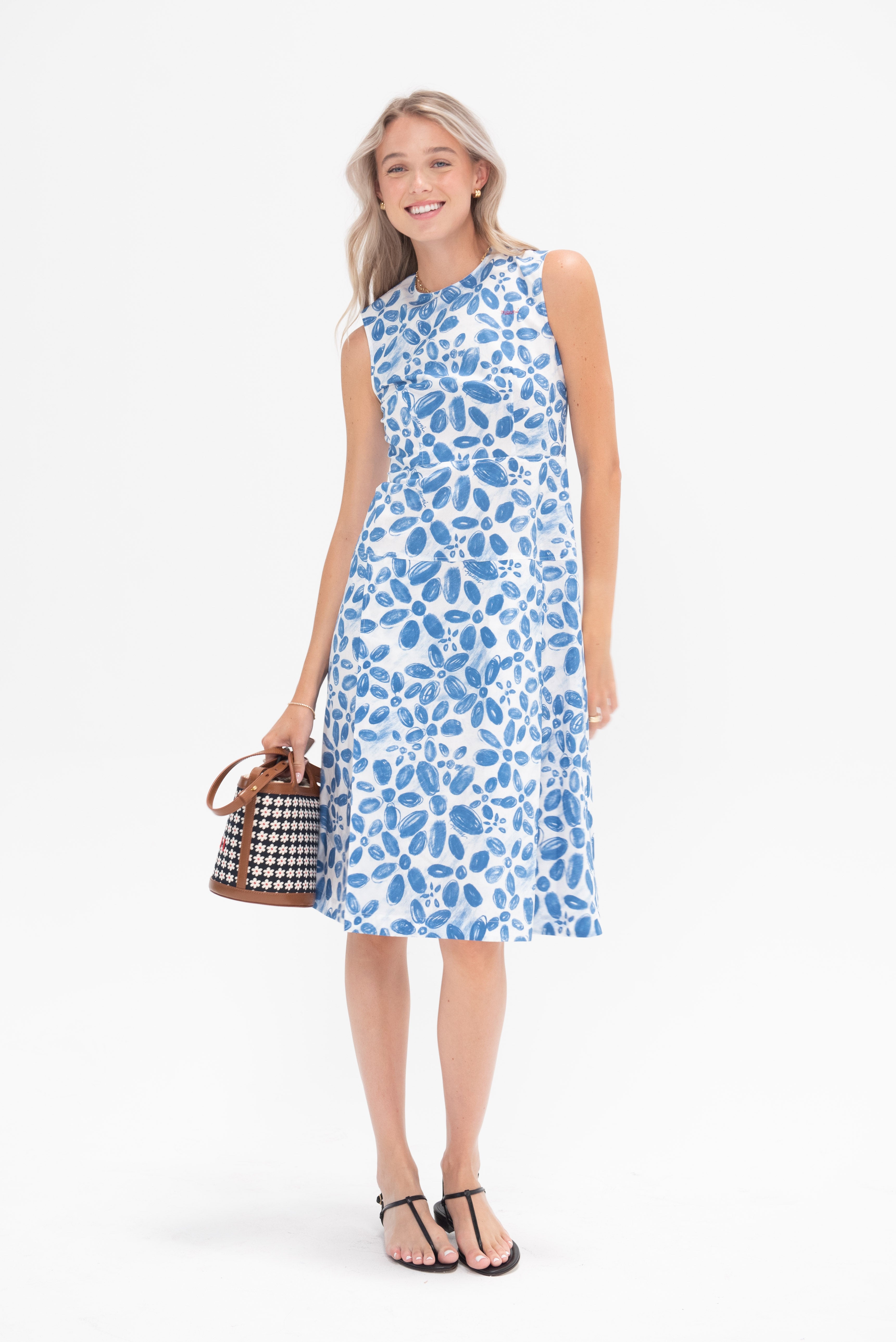 Marni Dress, Iris Blue – Kick Pleat