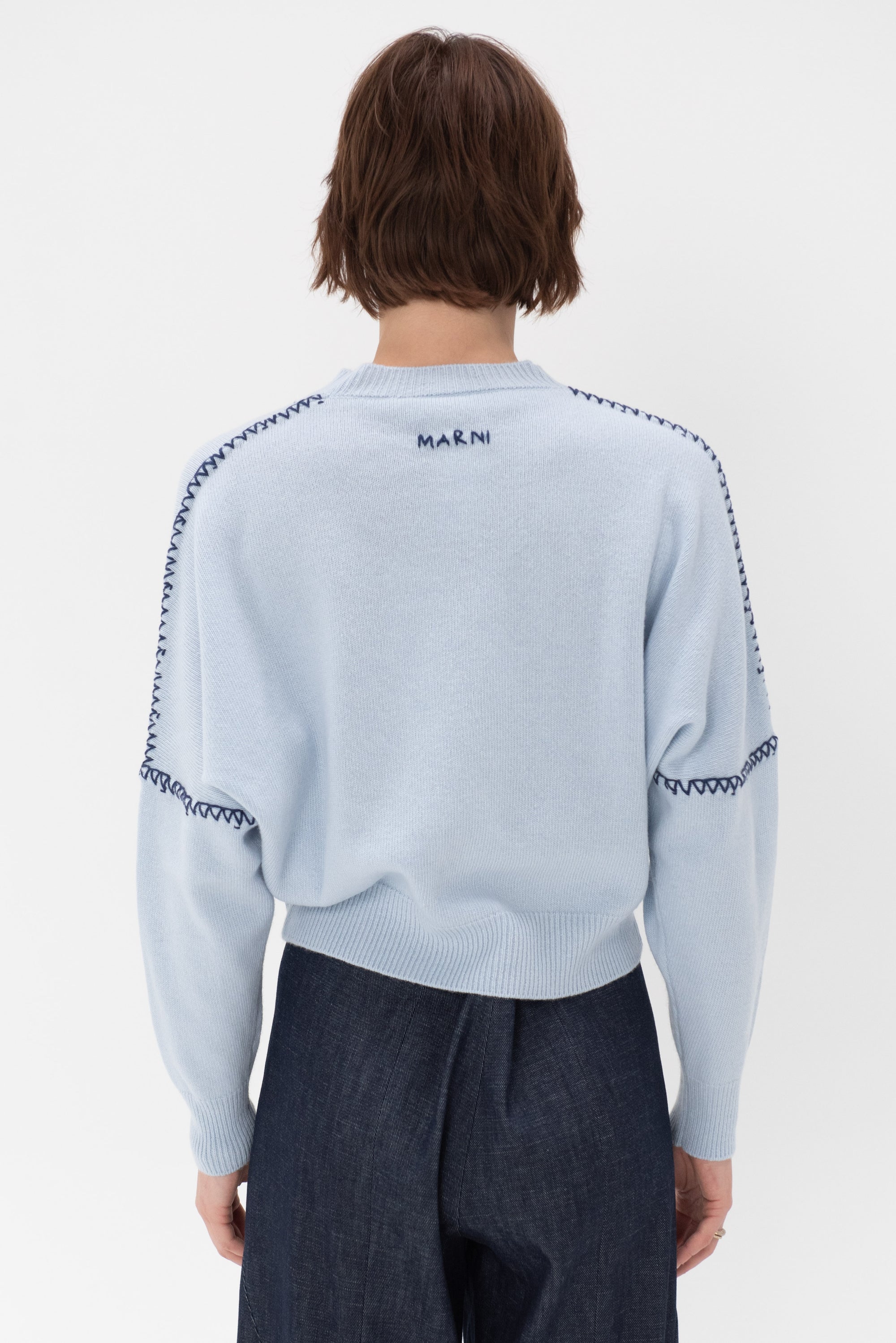 MARNI - Roundneck Sweater, Light Blue