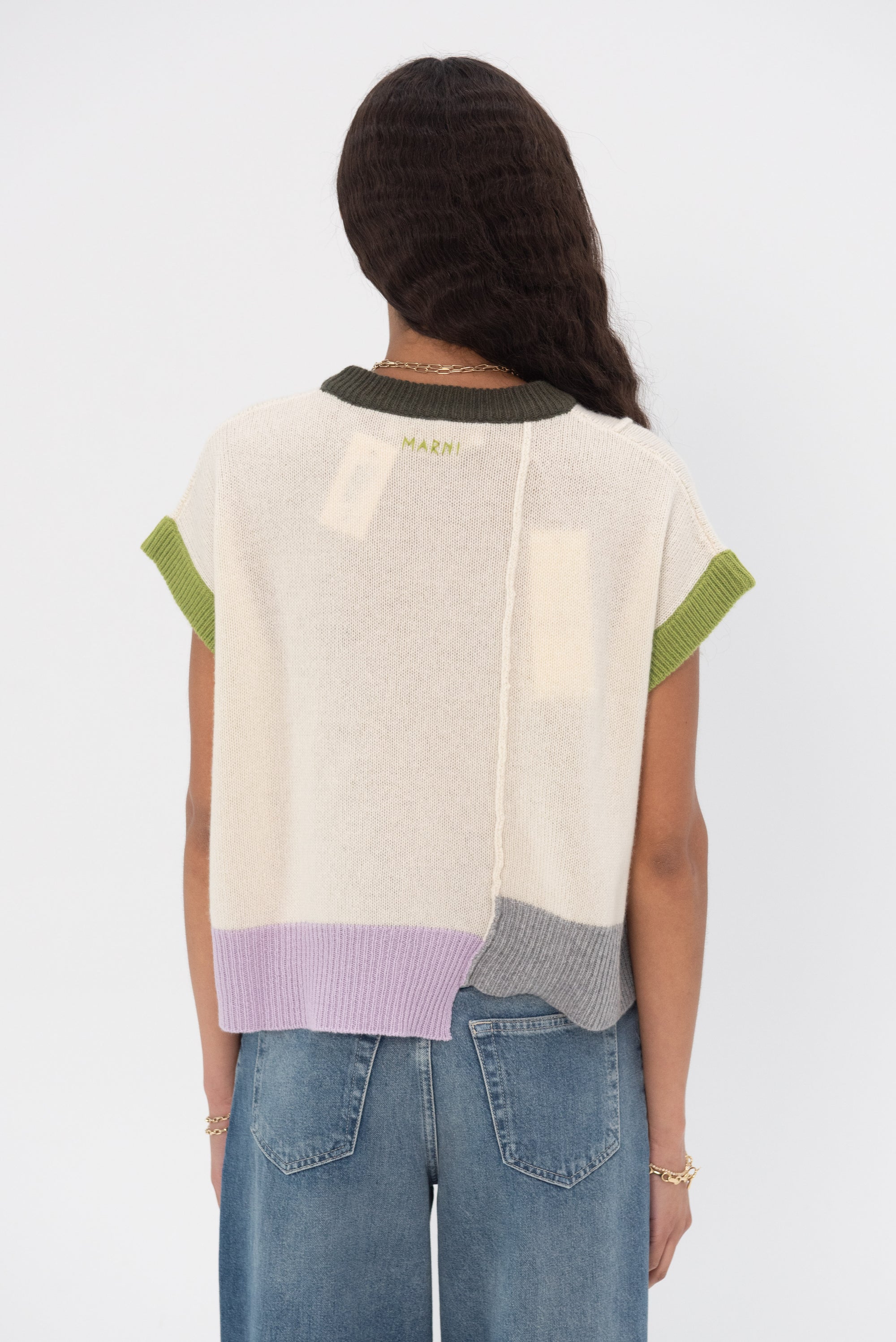 MARNI - Roundneck Sweater, Antique White