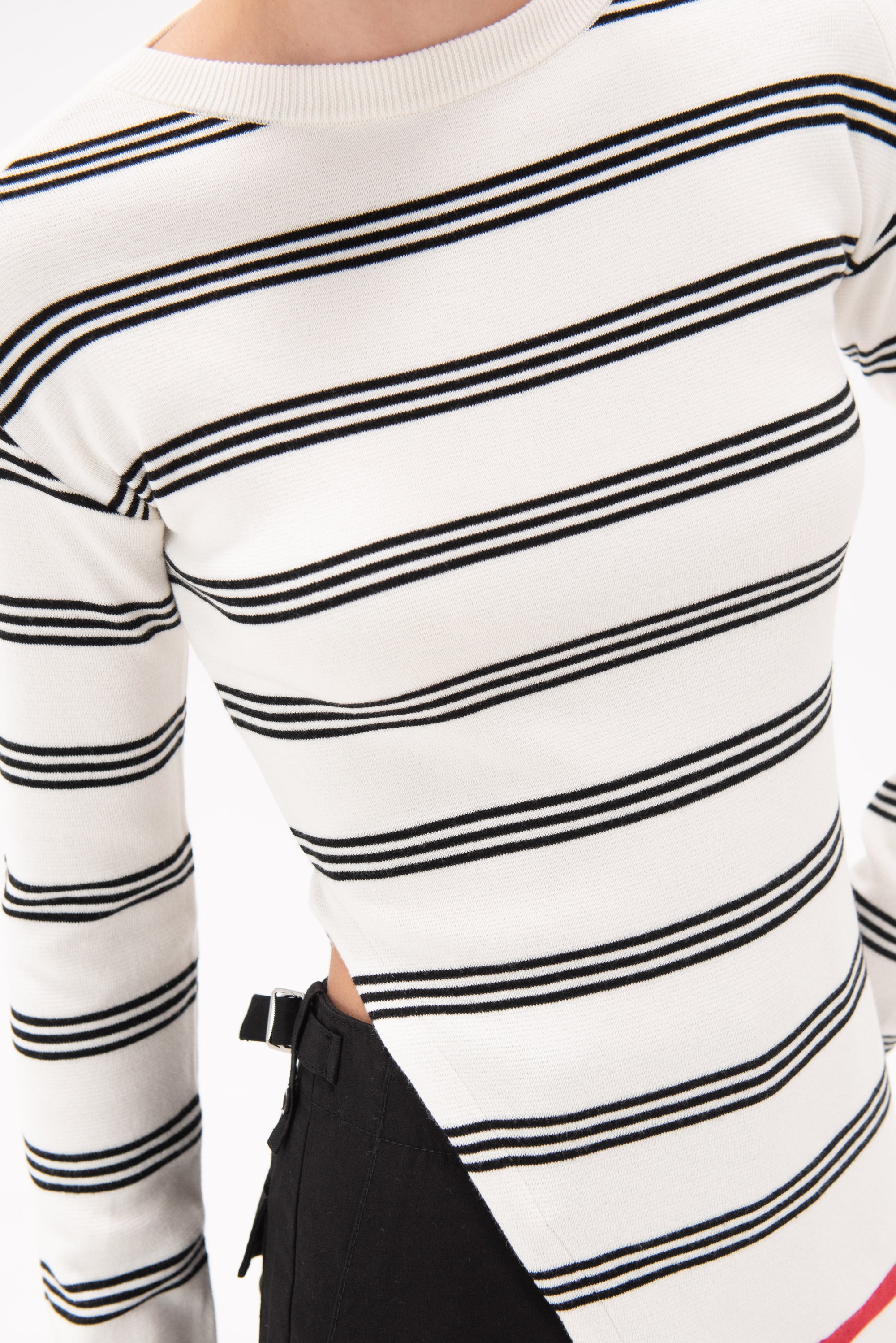 MARNI - Stripe Roundneck Sweater, Alabaster