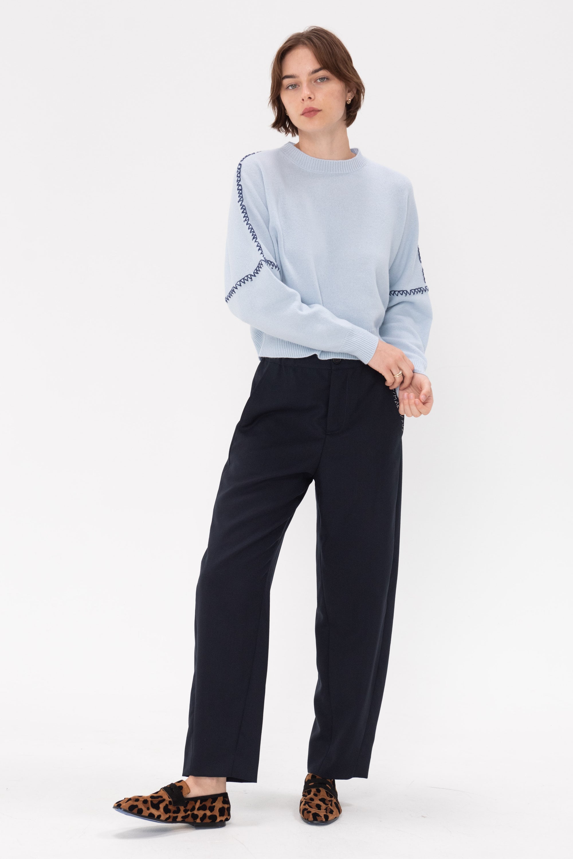 MARNI - Trousers, Blueblack