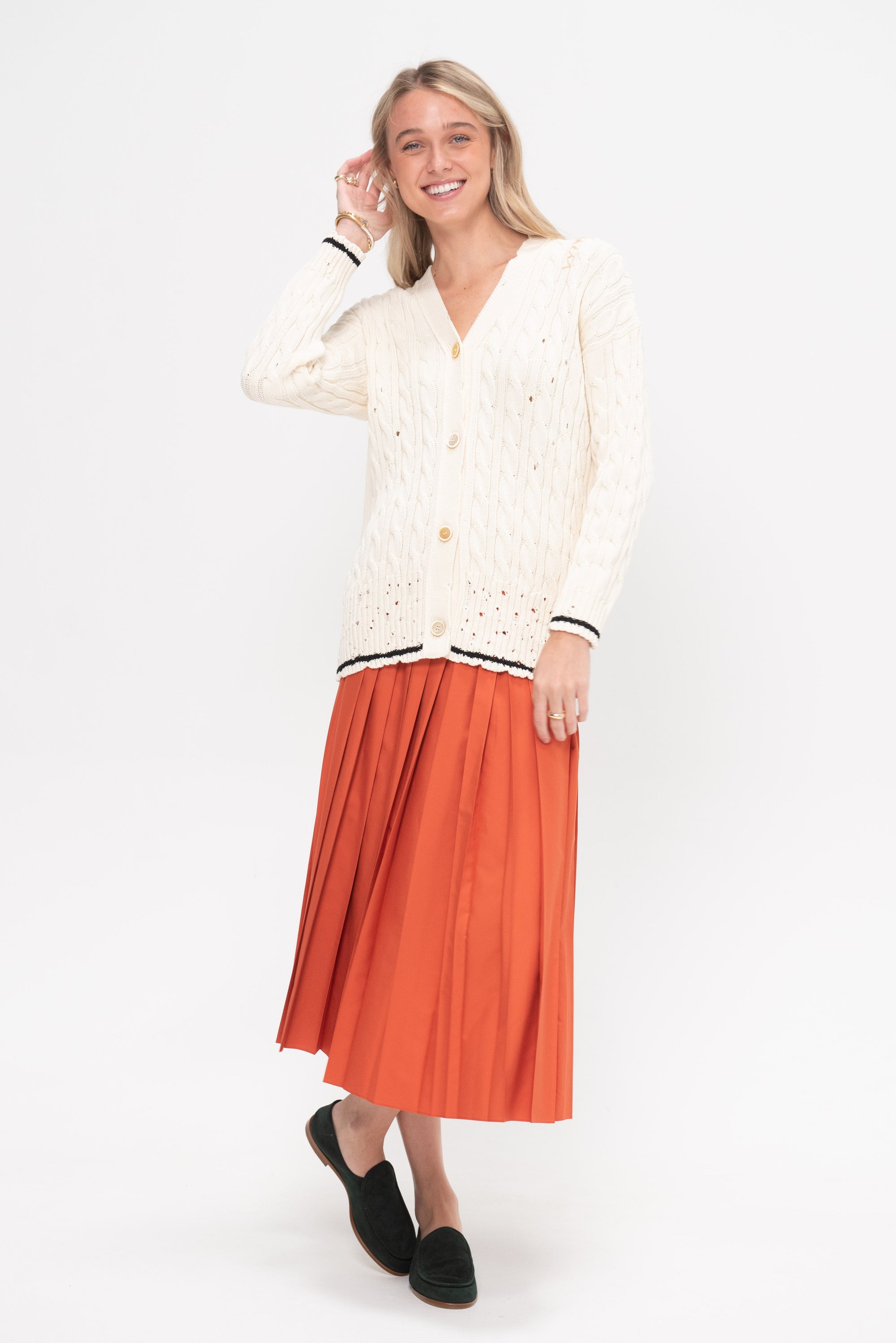 Cardigan, Natural White