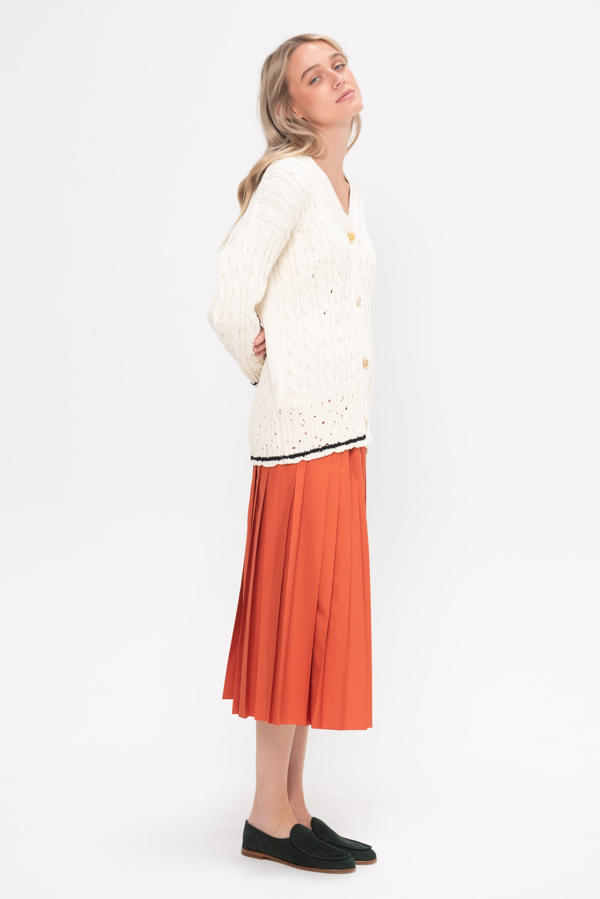 Cardigan, Natural White