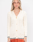 Cardigan, Natural White