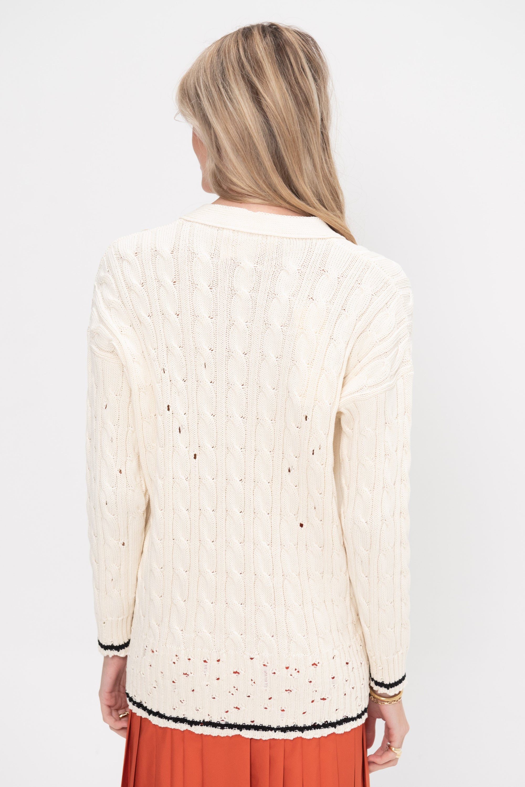 Cardigan, Natural White