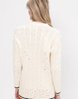 Cardigan, Natural White