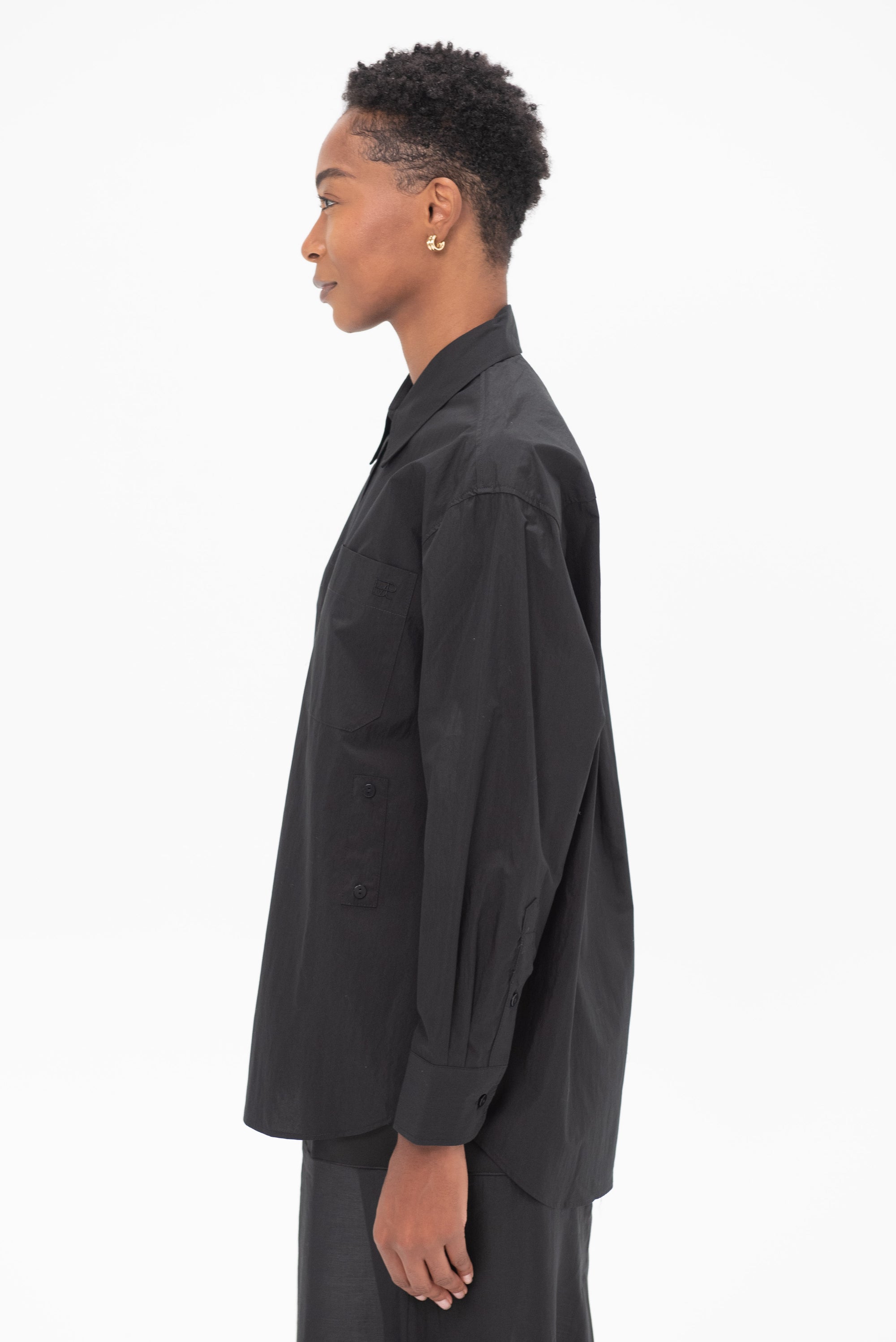 MIJEONG PARK - Oversized Shirt, Black