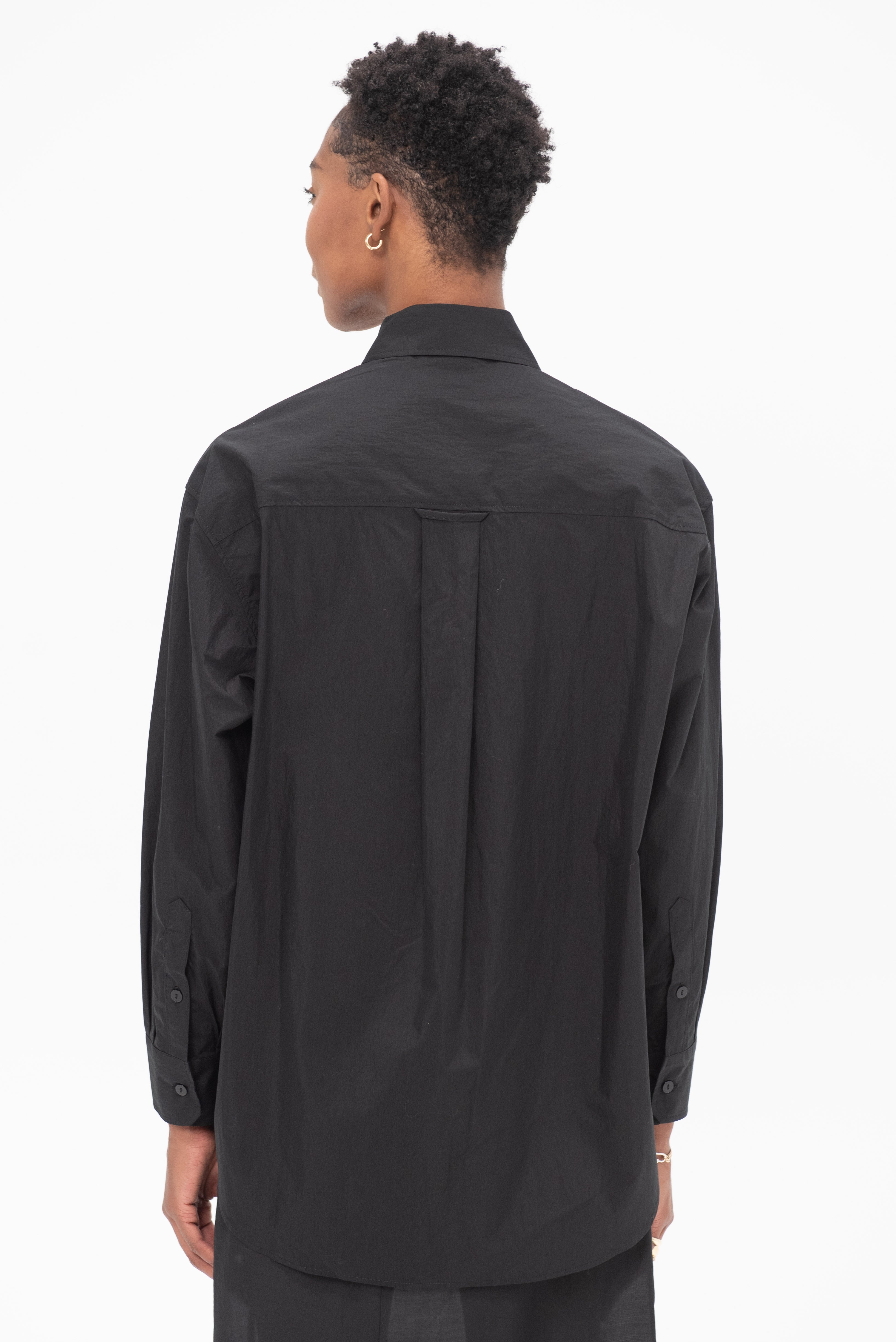 Mijeong Park Oversized Shirt, Black – Kick Pleat