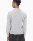 MIJEONG PARK - Cashmere Polo Sweater, Gray