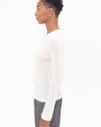 MIJEONG PARK - Wool Tencel Crewneck Top, Ivory