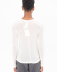 MIJEONG PARK - Wool Tencel Crewneck Top, Ivory