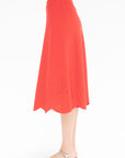 MOLLI - Biscotte Eyelet-Embroidery Knit Skirt, Poppy