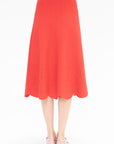 MOLLI - Biscotte Eyelet-Embroidery Knit Skirt, Poppy