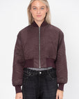 Aviator Bomber Jacket, Burgundy