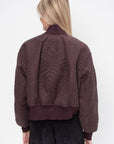 Aviator Bomber Jacket, Burgundy