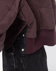 Aviator Bomber Jacket, Burgundy