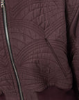 Aviator Bomber Jacket, Burgundy