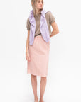 Crayon Skirt, Vichy Rose