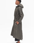 NOMIA DESIGN - Extra Long Fishtail Parka, Peat Nylon