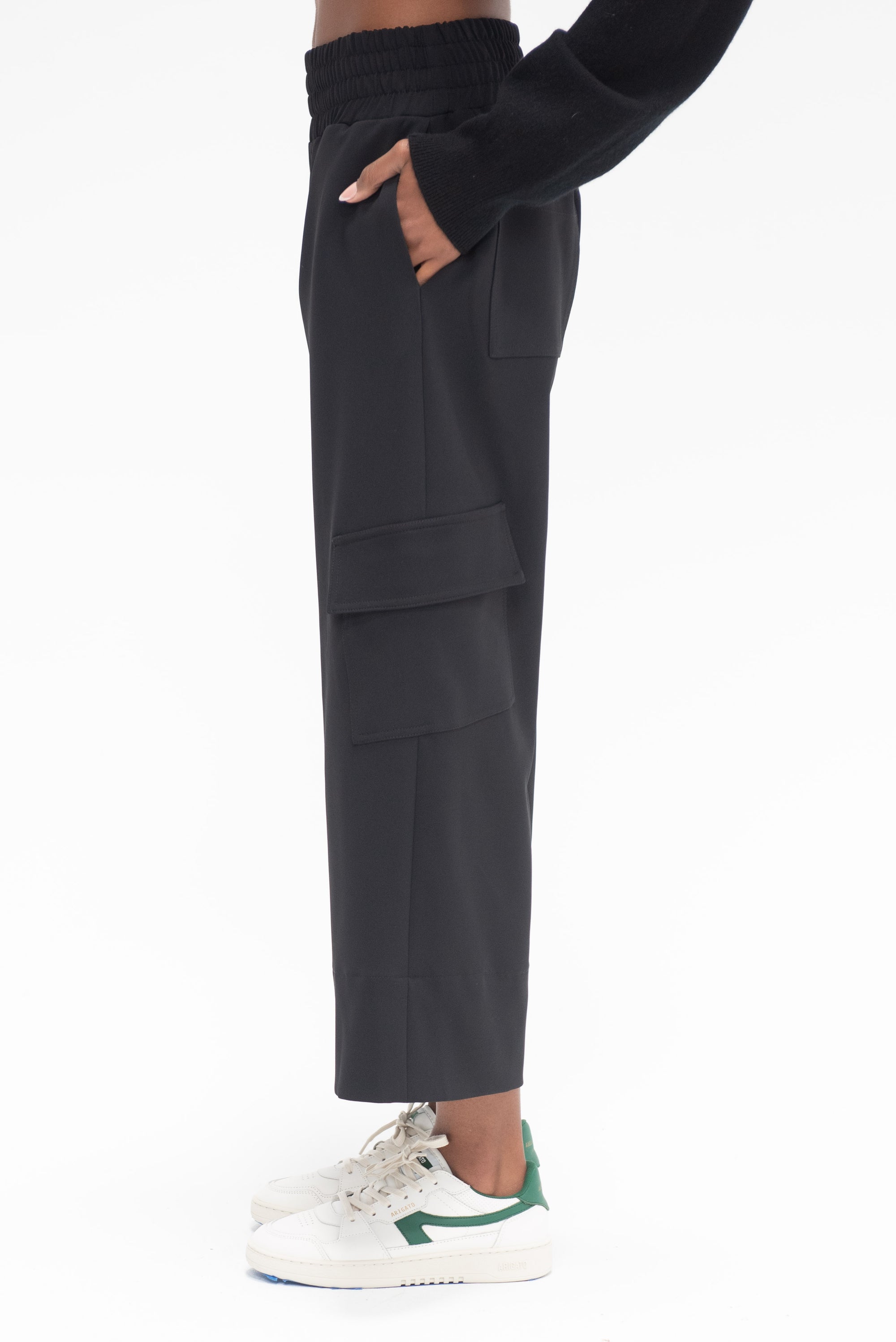 NOMIA DESIGN - Gathered Culottes, Black