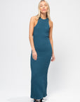 Racerback Maxi Dress, Petrol