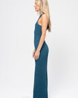 Racerback Maxi Dress, Petrol