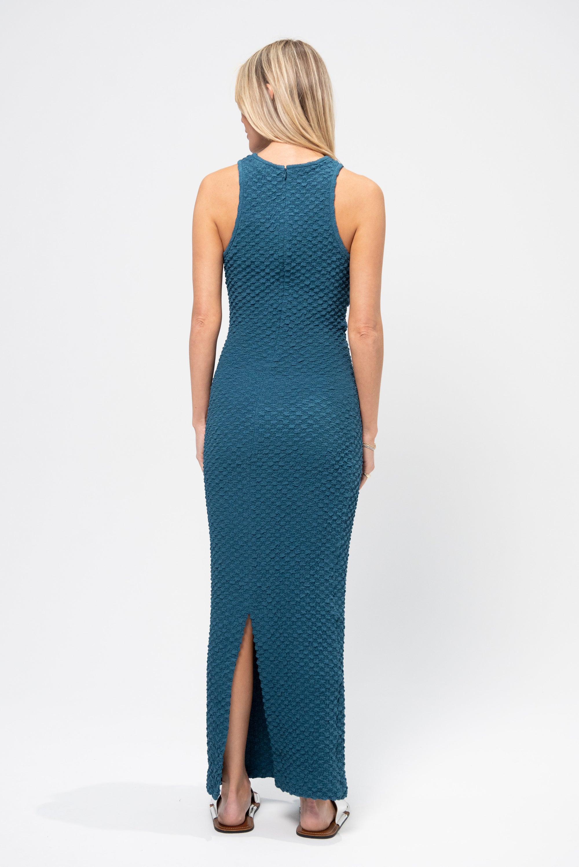 Racerback Maxi Dress, Petrol