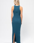 Racerback Maxi Dress, Petrol