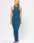 Racerback Maxi Dress, Petrol