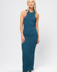 Racerback Maxi Dress, Petrol