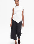 NOMIA DESIGN - Twist Shoulder Top, Chalk