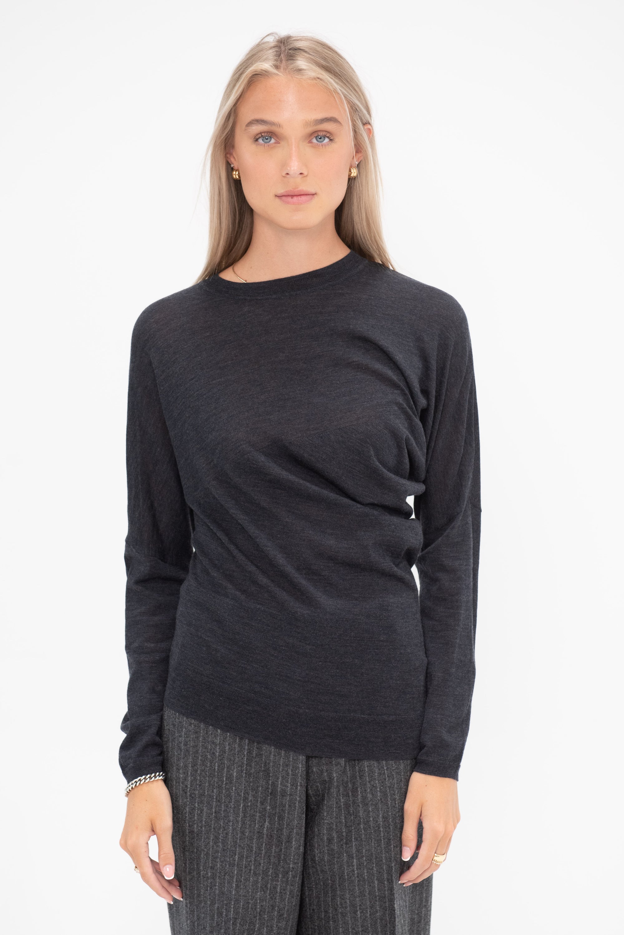 ODEEH - Merino Extrafine Pullover, Charcoal