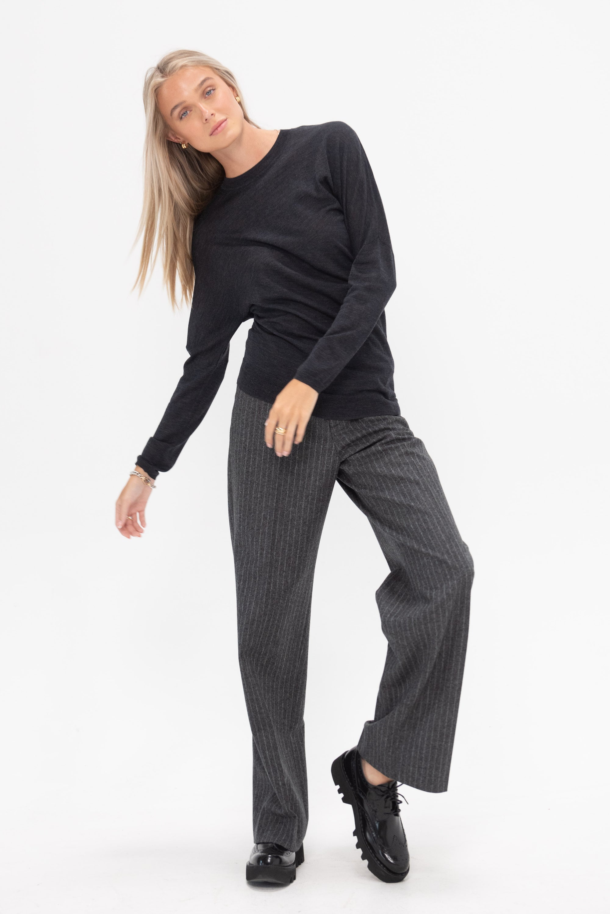 ODEEH - Merino Extrafine Pullover, Charcoal