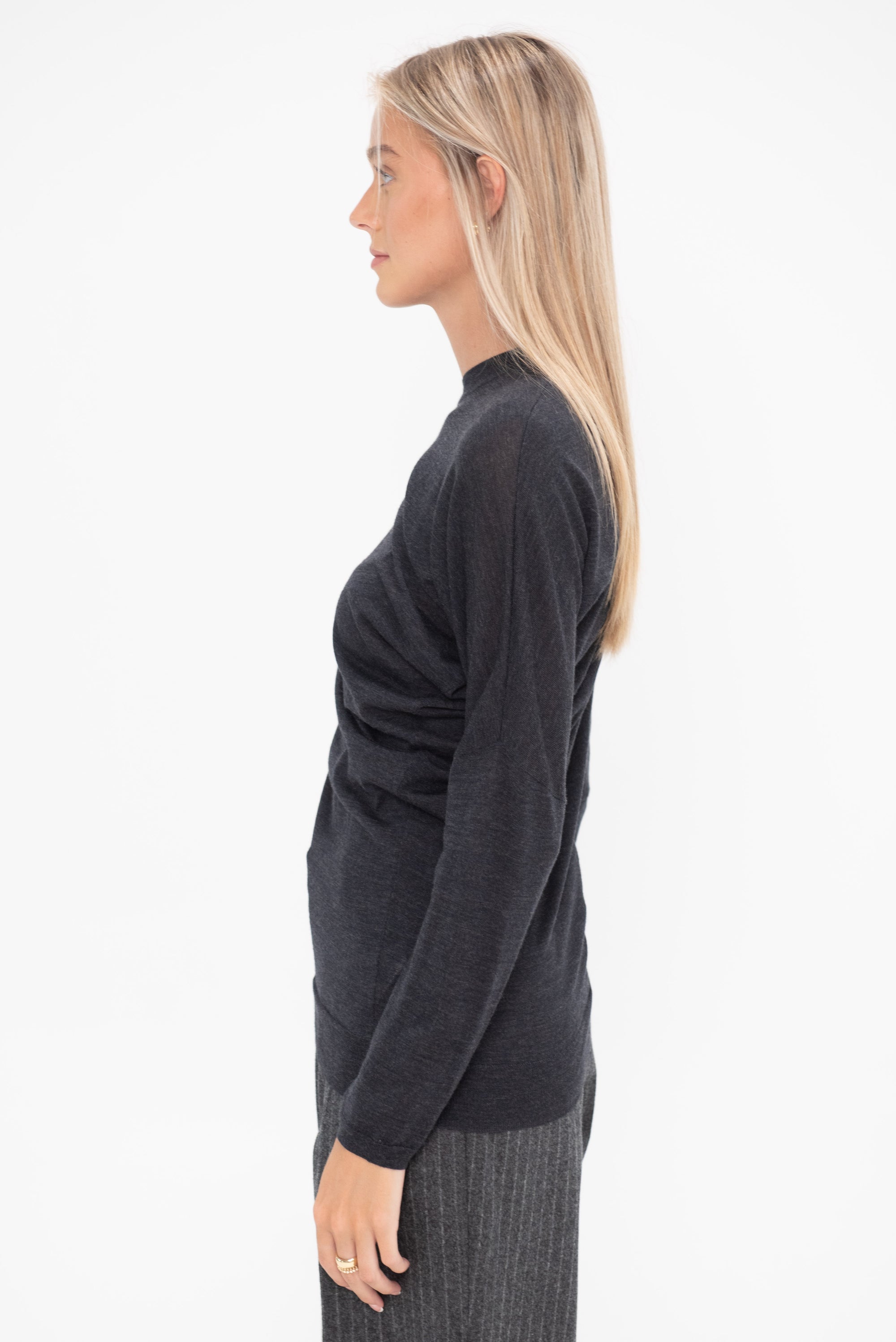 ODEEH - Merino Extrafine Pullover, Charcoal