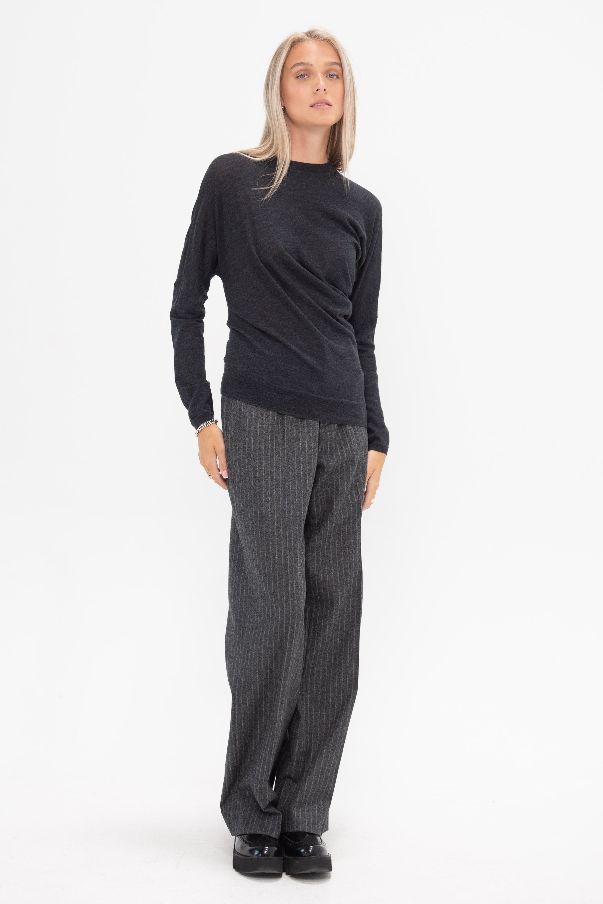 ODEEH - Merino Extrafine Pullover, Charcoal