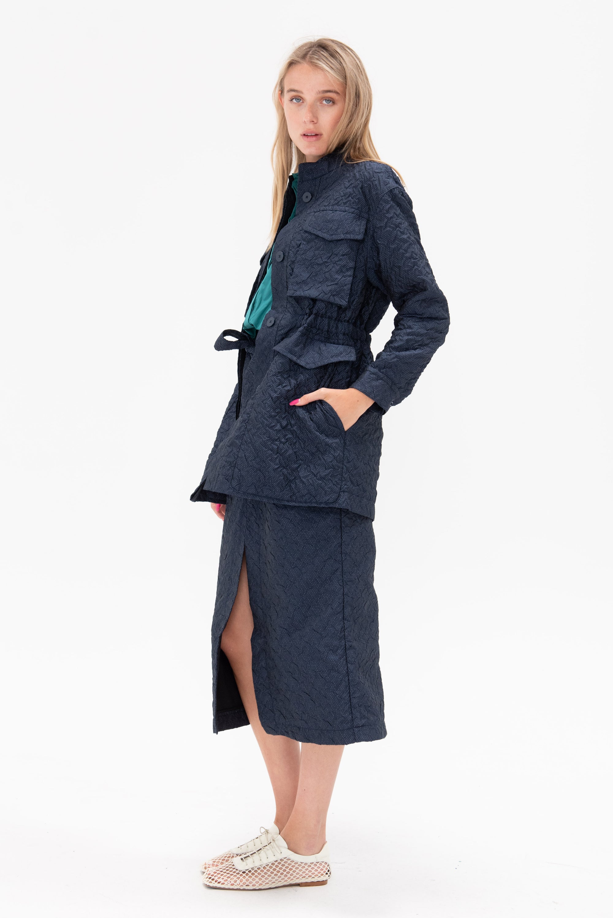 ODEEH - Coat, Navy