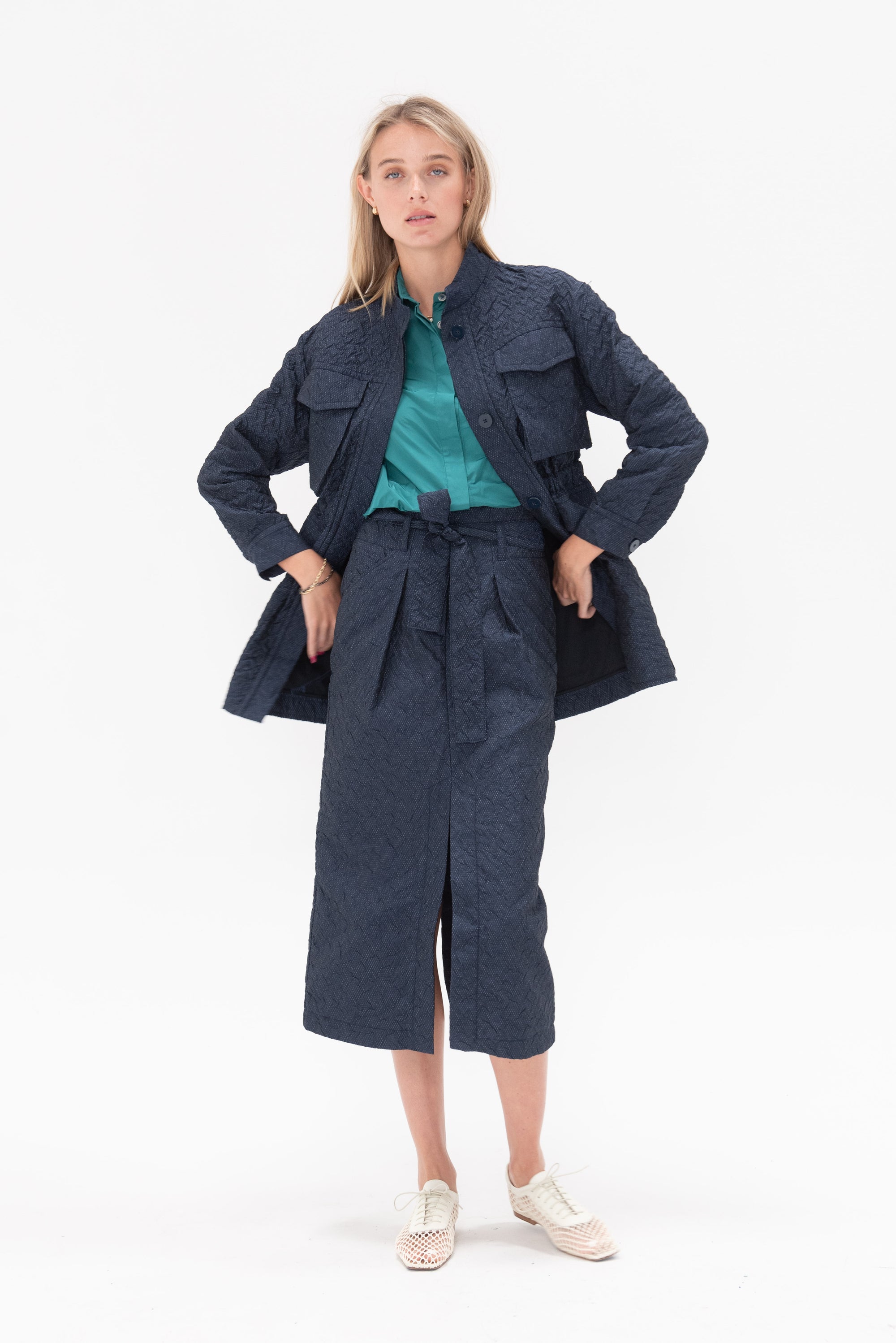 ODEEH - Coat, Navy