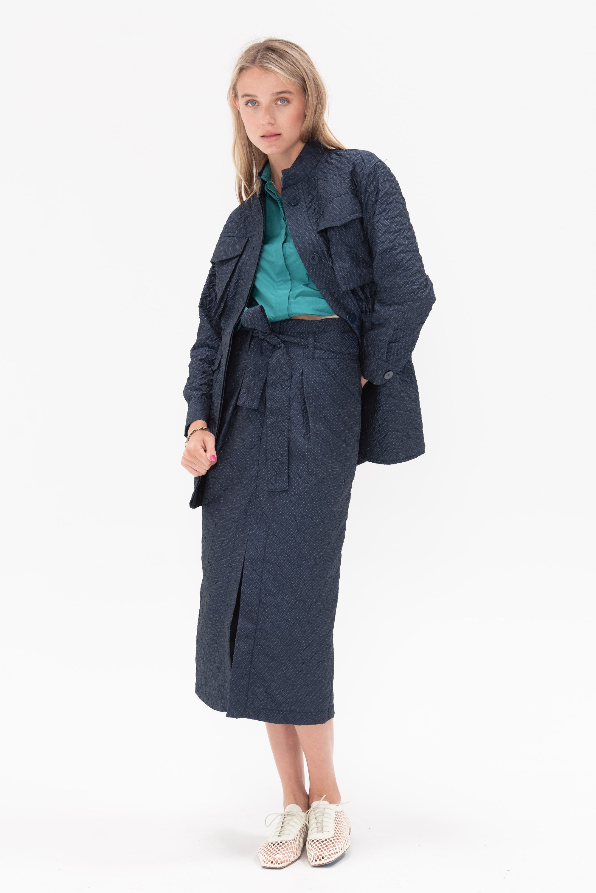 ODEEH - Coat, Navy