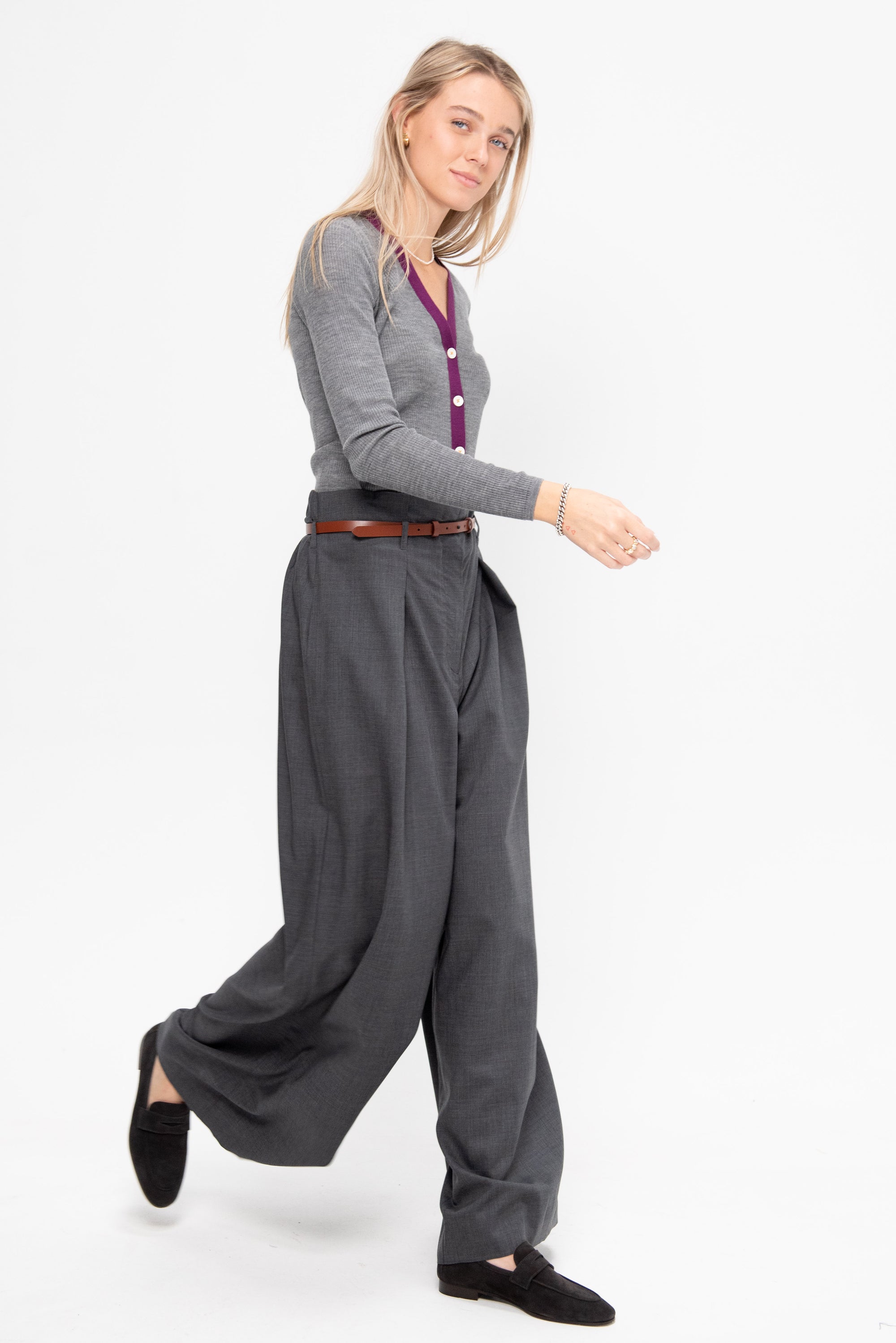 Super Light Wool Pants, Charcoal