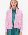 ODEEH - Fluffy Wick-Yarn Cardigan, Fairy Floss