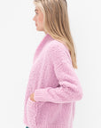 ODEEH - Fluffy Wick-Yarn Cardigan, Fairy Floss