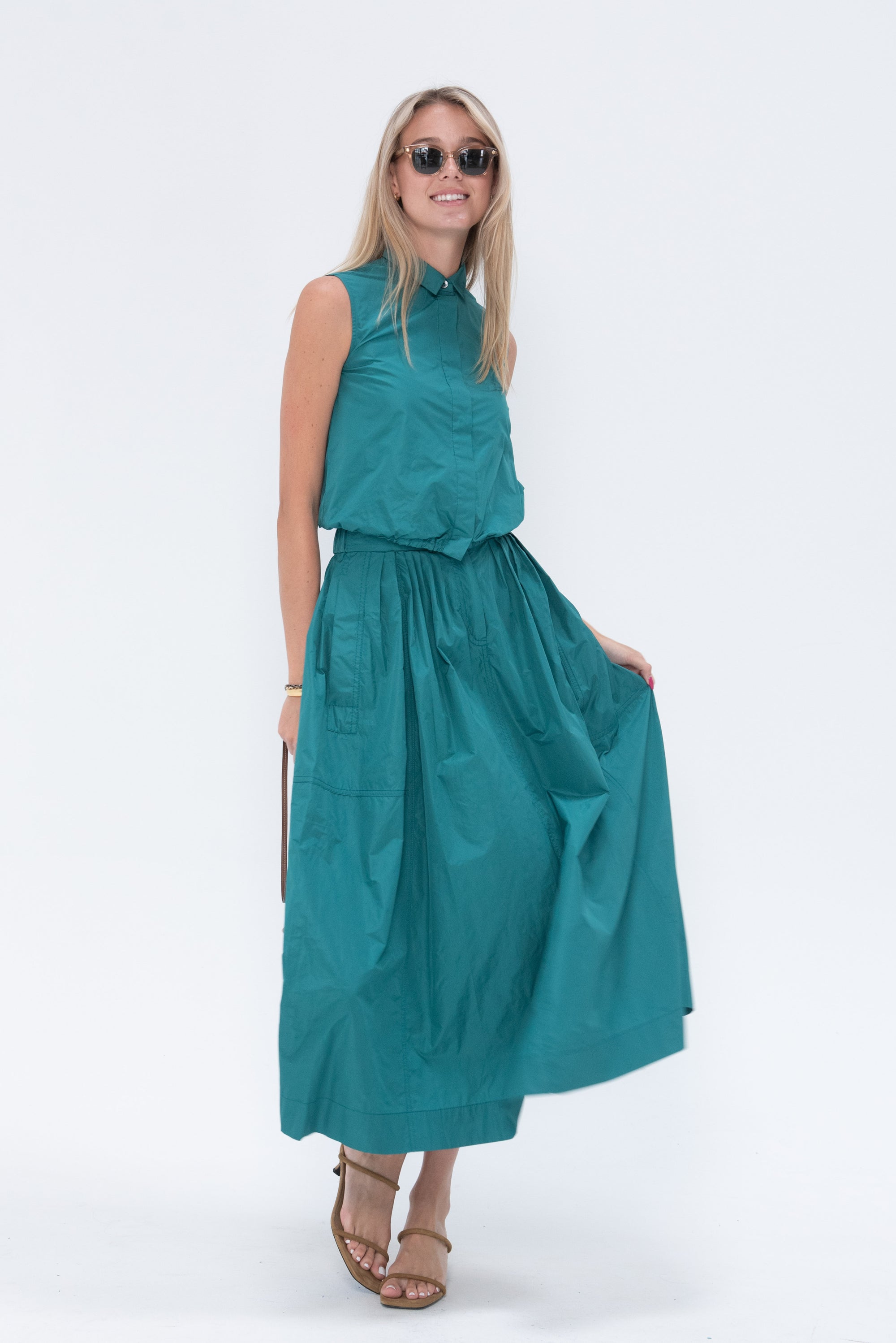 ODEEH - Skirt, Teal