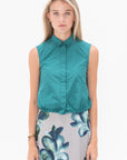 ODEEH - Sleeveless Shirt, Teal