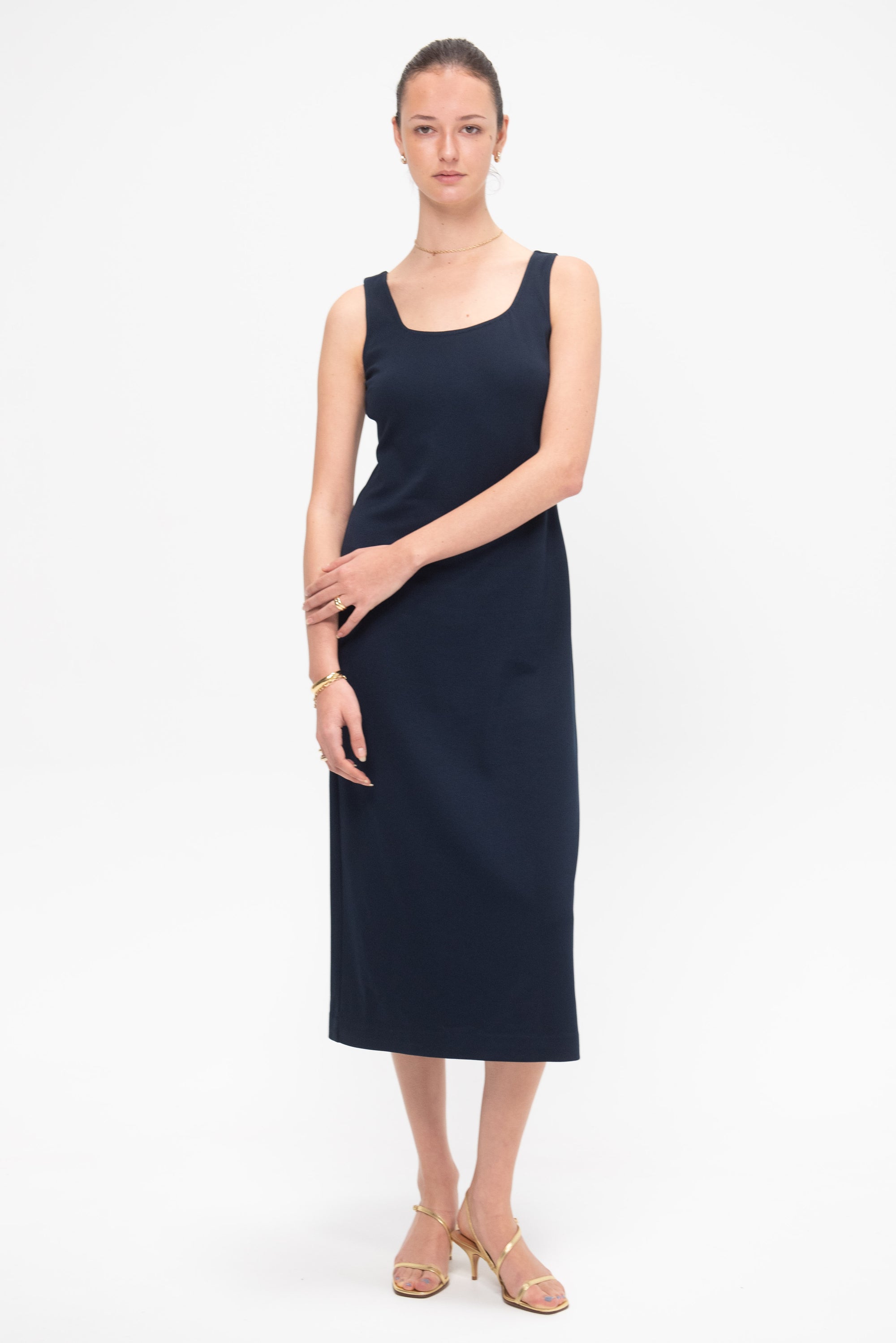 Allora Dress, Navy