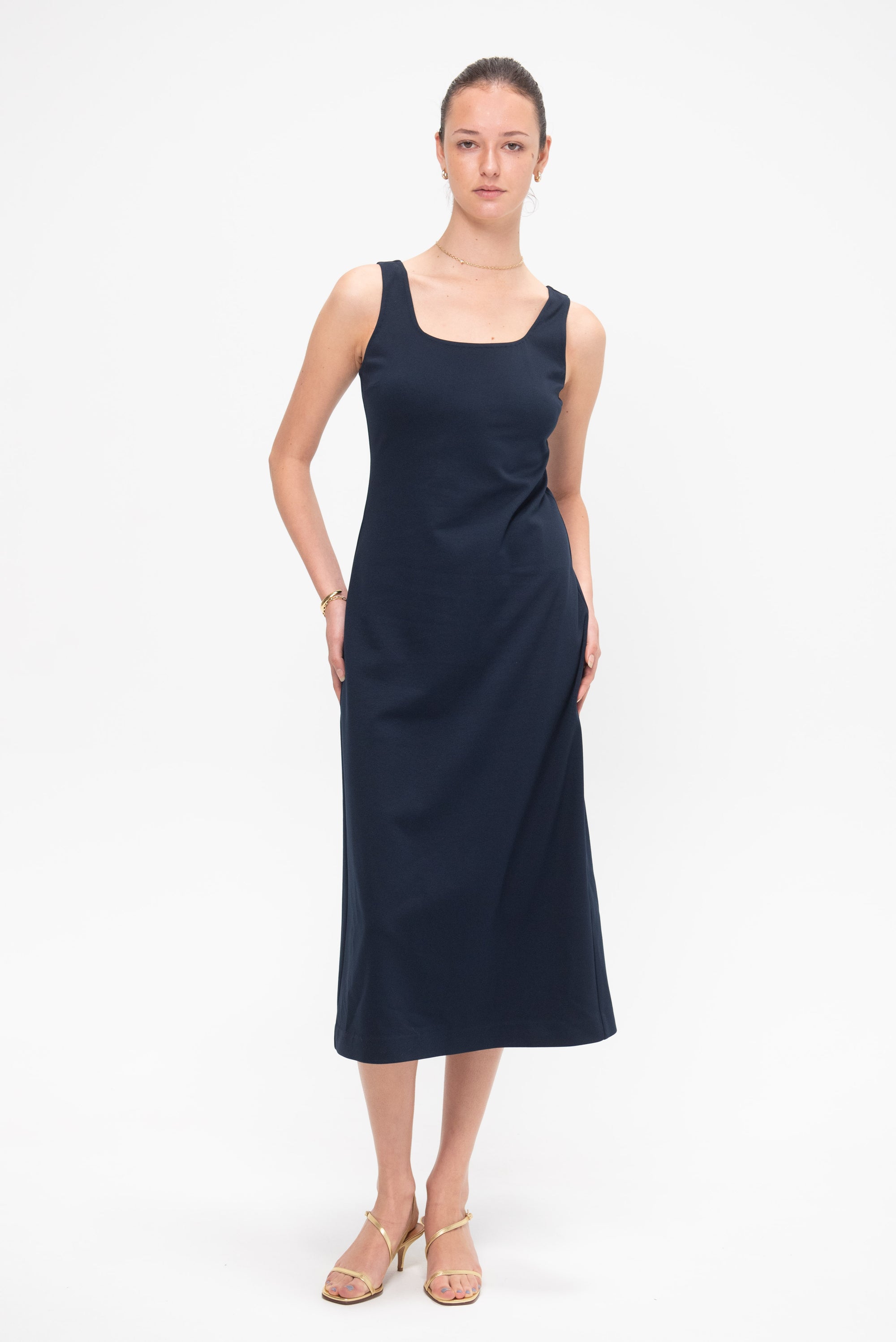 Allora Dress, Navy