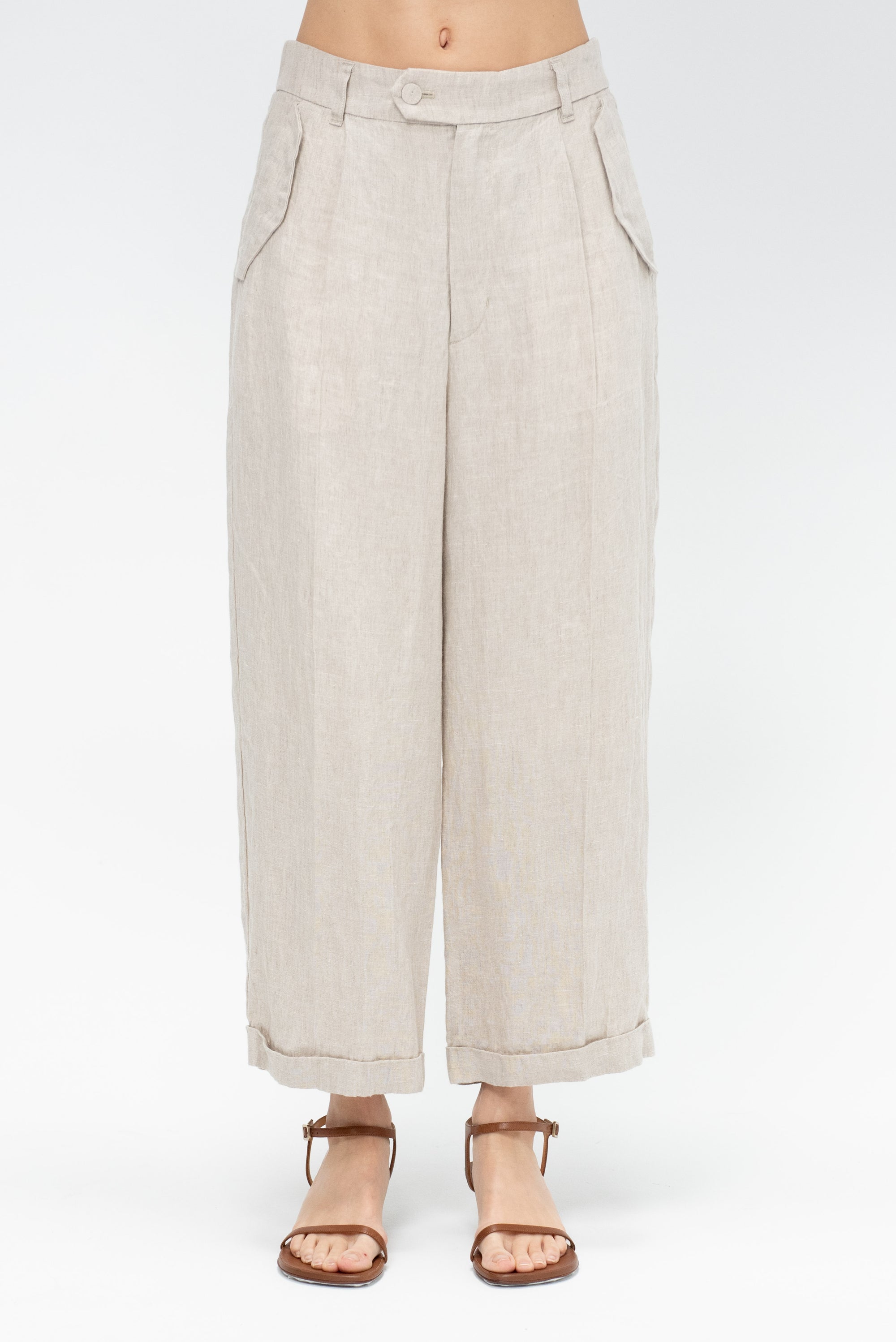 Canvas Yarn Dyed Pants, Natural