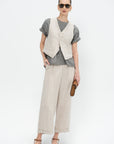 Canvas Yarn Dyed Pants, Natural