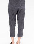 Stripe Crinkle Tapered Pants, Grey